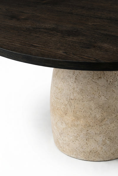 GORDES IV Dark Smooth Matt Oak / Roman Travertine variant:dark-smooth-matt-oak-roman-travertine