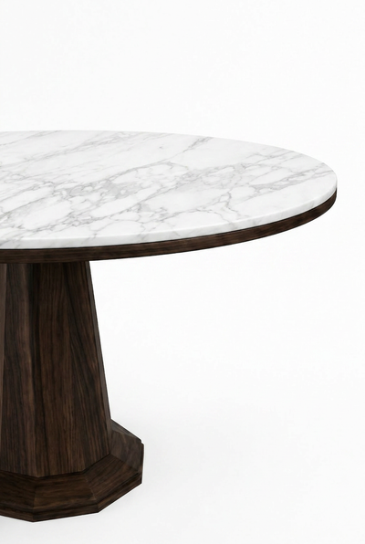 LUNE I Walnut / White Calacatta variant:walnut-white-calacatta