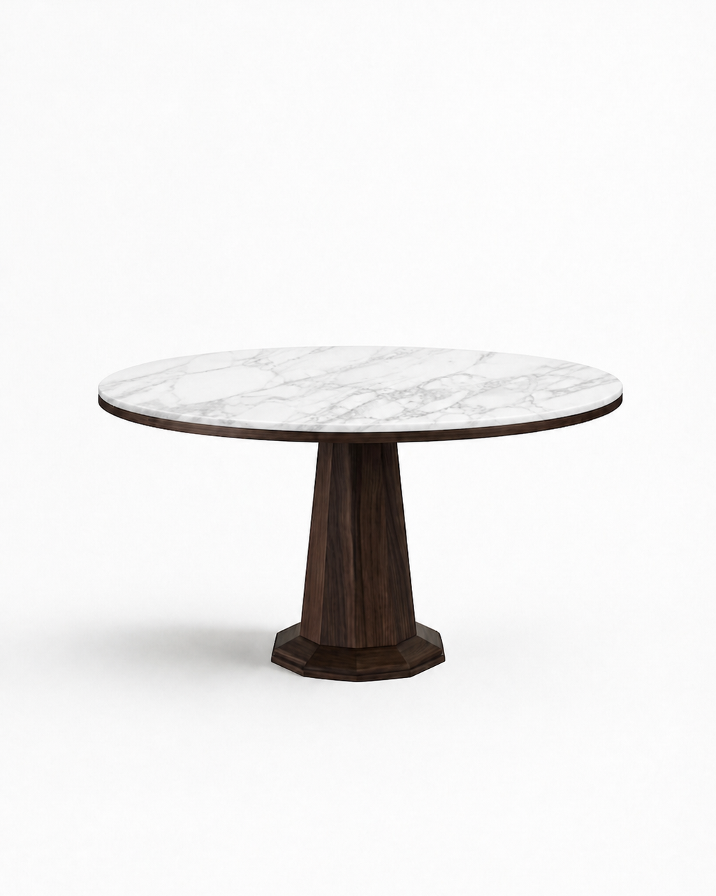 LUNE I Walnut / White Calacatta variant:walnut-white-calacatta