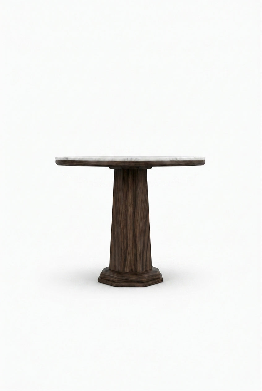 LUNE II Walnut / White Carrara variant:walnut-white-carrara
