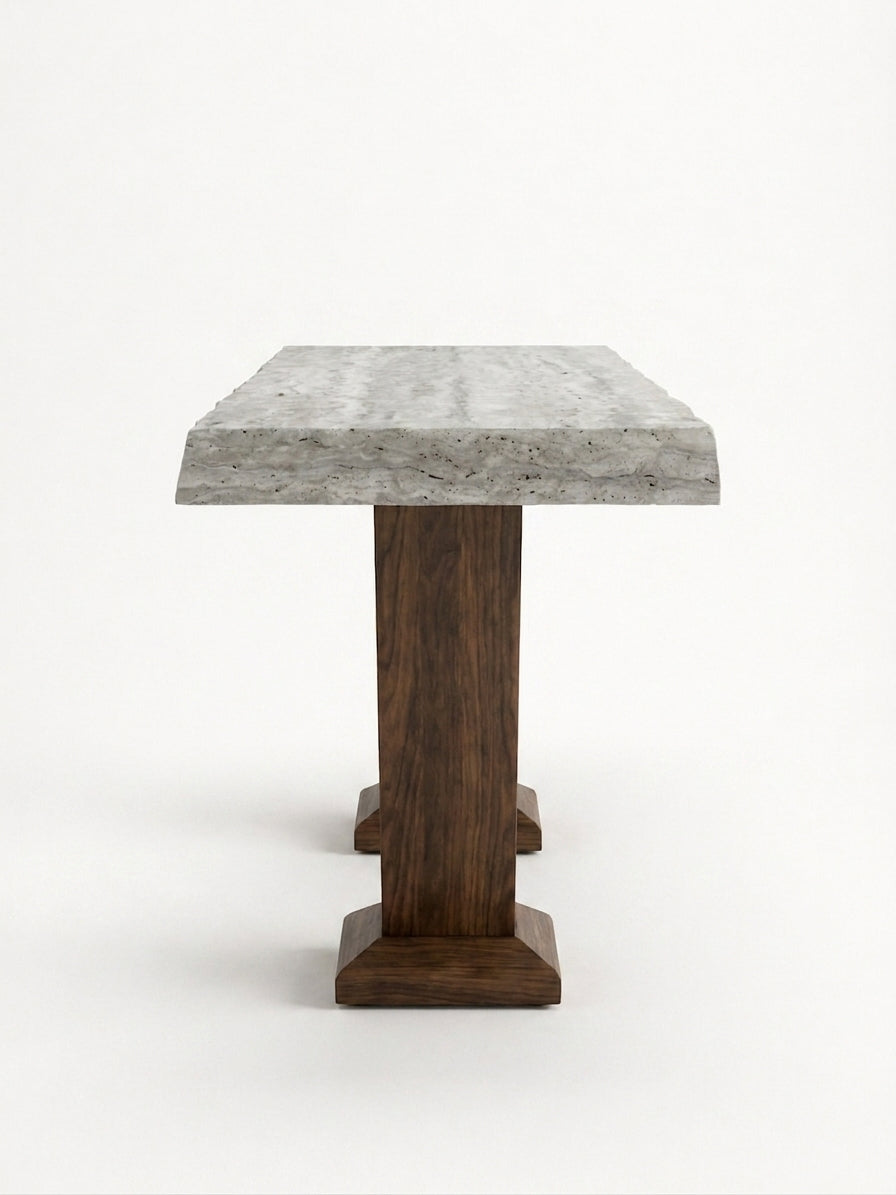 VOUTE Walnut / Roman Silver Travertine variant:walnut-roman-silver-travertine