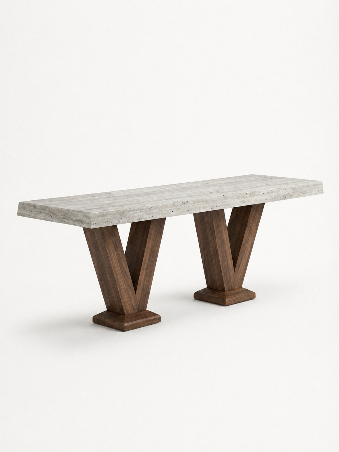 VOUTE Walnut / Roman Silver Travertine variant:walnut-roman-silver-travertine