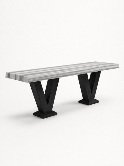VOUTE Black Brushed Oak / Striato Olimpico Marble variant:black-brushed-oak-striato-olimpico-marble