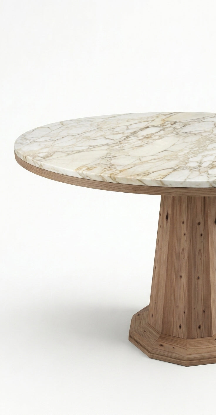 LUNE I Raw Cedar / Calacatta Oro variant:raw-cedar-calacatta-oro