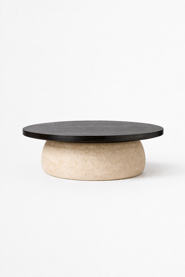 GORDES III Dark Smooth Matt Oak / Roman Travertine variant:dark-smooth-matt-oak-roman-travertine