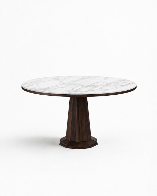 LUNE I Walnut / White Calacatta variant:walnut-white-calacatta