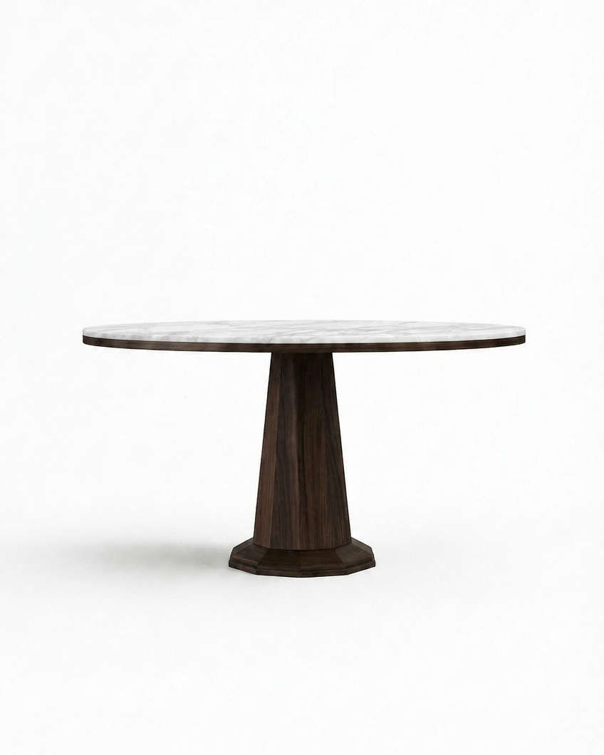LUNE I Walnut / White Calacatta variant:walnut-white-calacatta