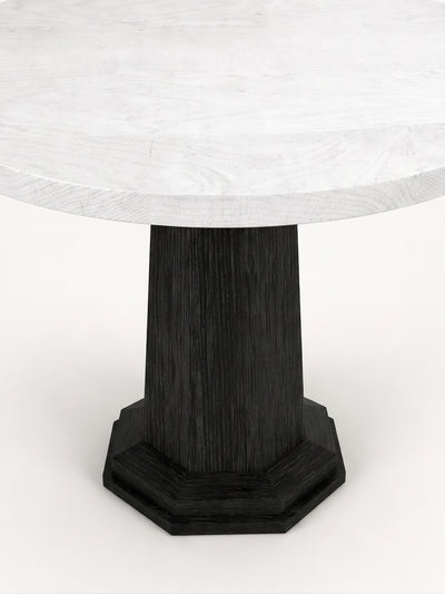LUNE II Black Brushed Oak Base / White High-Gloss Top variant:black-brushed-oak-base-white-high-gloss-top