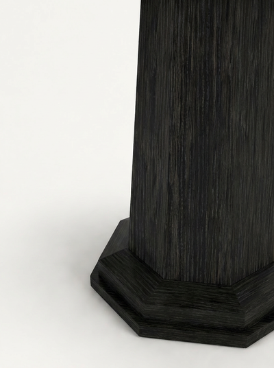 LUNE II Black Brushed Oak Base / White High-Gloss Top variant:black-brushed-oak-base-white-high-gloss-top