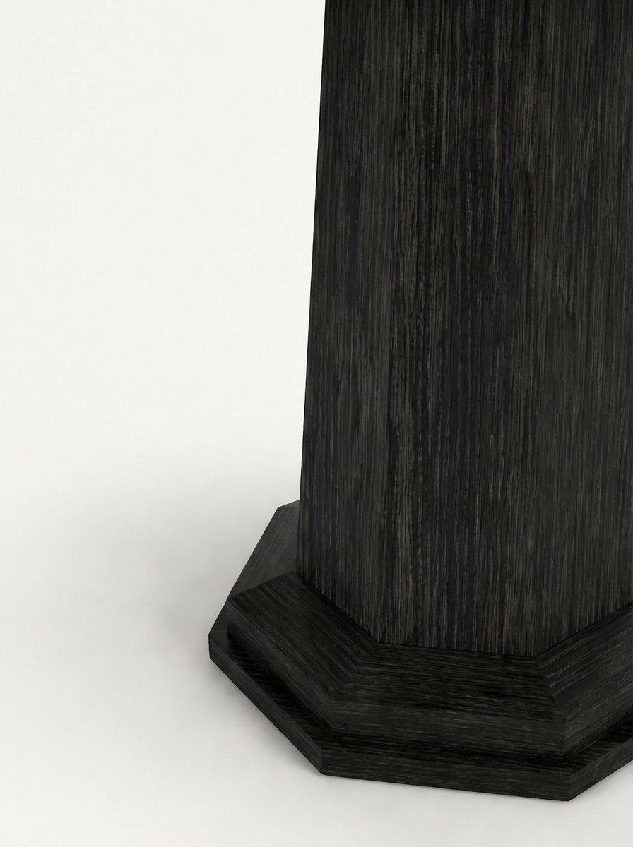 LUNE II Black Brushed Oak Base / White High-Gloss Top variant:black-brushed-oak-base-white-high-gloss-top