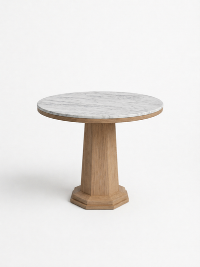 LUNE II Smooth Matte Warm Oak / White Carrara Marble variant:smooth-matte-warm-oak-white-carrara-marble