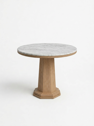 LUNE II Smooth Matte Warm Oak / White Carrara Marble variant:smooth-matte-warm-oak-white-carrara-marble