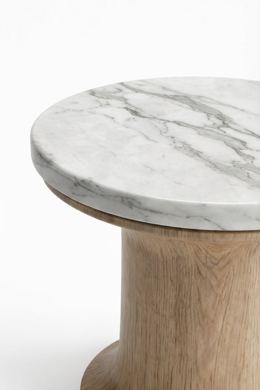 MONTAIGNE Smooth Polished Oak / White Calacatta variant:smooth-polished-oak-white-calacatta