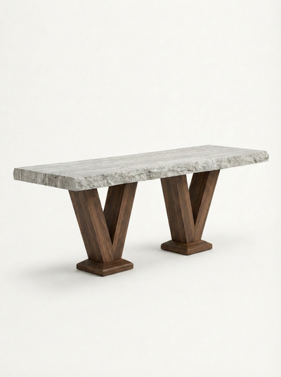 VOUTE Walnut / Roman Silver Travertine variant:walnut-roman-silver-travertine