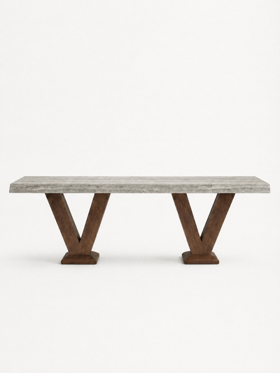 VOUTE Walnut / Roman Silver Travertine variant:walnut-roman-silver-travertine