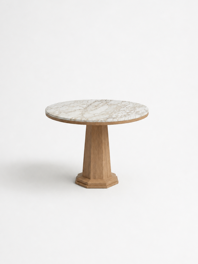 LUNE II Smooth Matte Warm Oak / White Carrara Marble variant:smooth-matte-warm-oak-white-carrara-marble