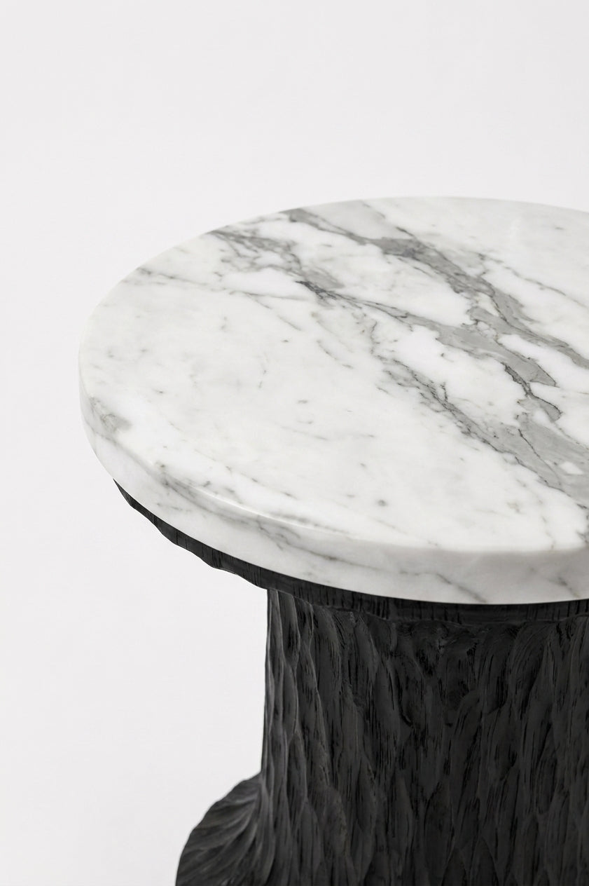 MONTAIGNE Gouged Bois Wood / White Calacatta variant:gouged-bois-wood-white-calacatta
