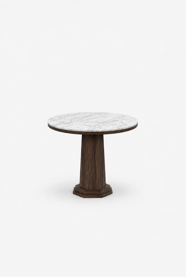 LUNE II Walnut / White Carrara variant:walnut-white-carrara